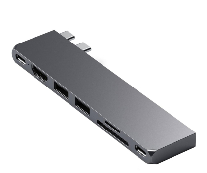 Akcesoria Satechi Pro Hub Slim (2xUSB-C, 2xUSB-A, HDMI, SD) (space gray) ST-HUCPHSM